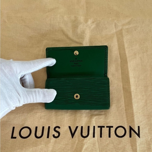 Rare! Auth Borneo Green Epi LV Multicles 4 hook vintage Key Cles - Picture 3 of 11